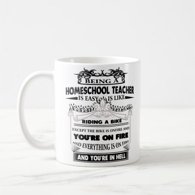 Homeschool Teacher Mug Gifts for Women Men (Left)