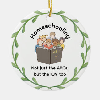 Homeschooling Co-Op Not Just The ABCs Ceramic Ornament