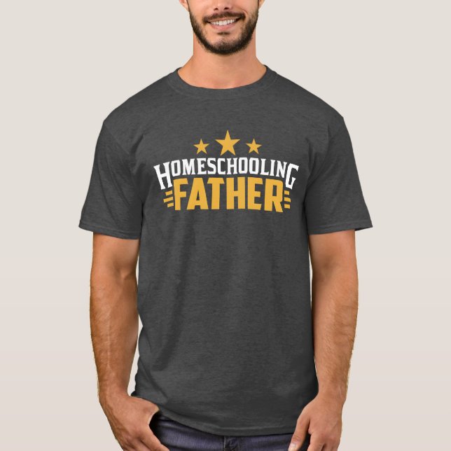 Homeschooling Father Daddy Dad Homeschool retro T-Shirt (Front)
