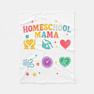 Homeschooling New Homeschooler Mama Mum Homeschool Fleece Blanket