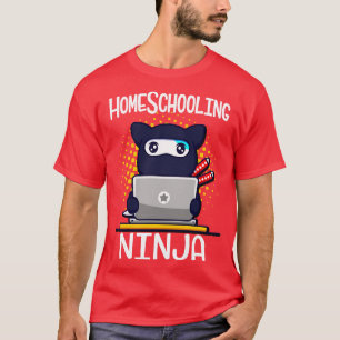 Homeschooling Ninja Schoolchildren 2021 School T-Shirt