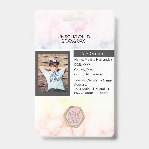 Homeschooling Unschooling Student Rainbow ID Badge