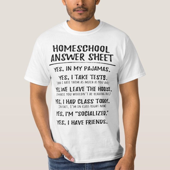 Homeshool Student Soialized Inspired  T-Shirt (Front)