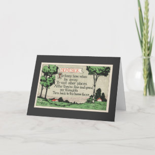 Homesick-A Poem Card