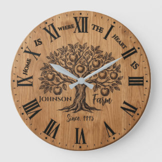 Homestead Wall Clock | Custom Name & Year
