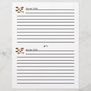 Homestyle Cooking Recipe Card