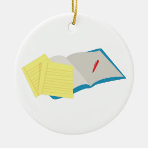 Homework Ceramic Ornament