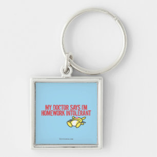 Homework Intollerant Key Ring