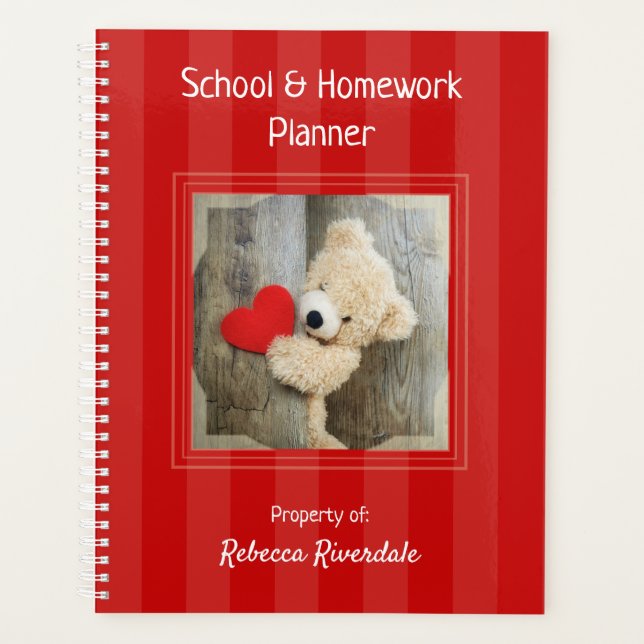 Homework Planner - Teddy Bear - HAMbyWG (Front)