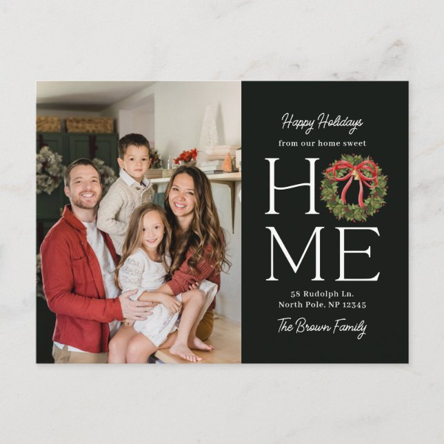 Homey Greeting Moving Announcement Postcard (Front)