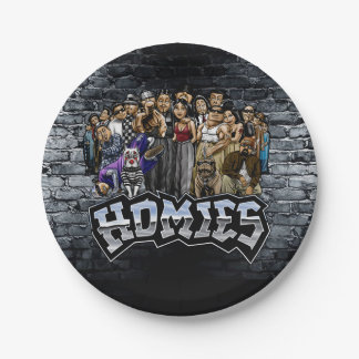 Homies Party Plates, Lil Homies Birthday Paper Plate