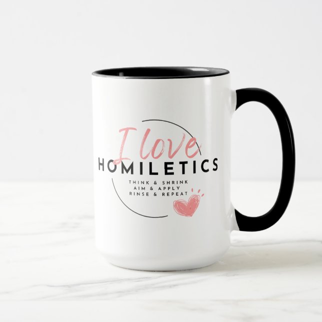 Homiletic Hearts Ceramic Mug (Right)