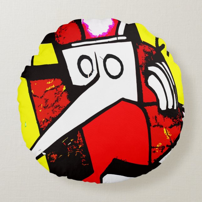 Hominid Round Cushion (Front)