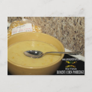 Hominy Corn Porridge Postcard