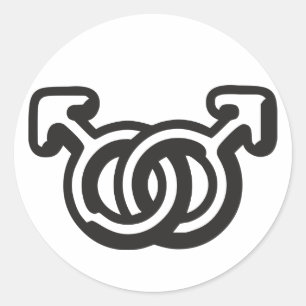 Homo Classic Round Sticker