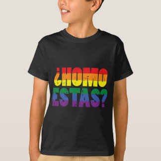 Homo Estas Spanish Mexican Funny Gay Pride Ally LG T-Shirt