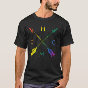 Homo Gay Pride Arrows T Shirt LGBT Rainbow Shirt G