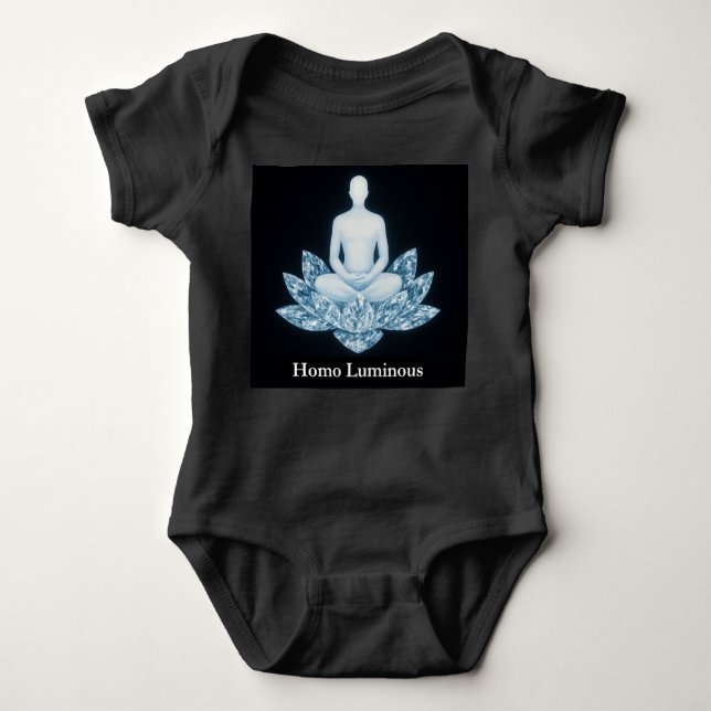 Homo Luminous Baby One-Piece Bodysuit (Front)