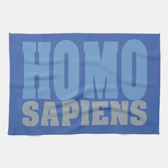 HOMO SAPIENS custom hand towels (Horizontal)
