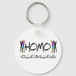 Homo volleyball key ring