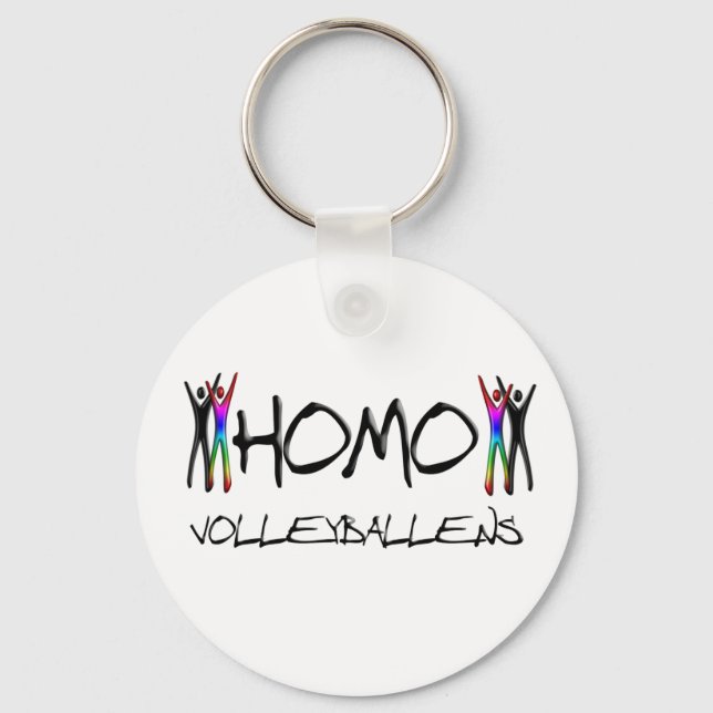 Homo volleyball key ring (Front)