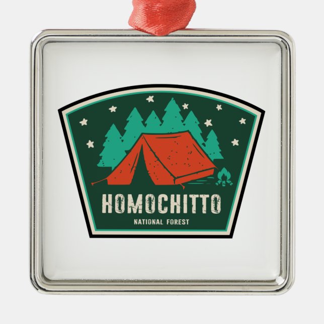 Homochitto National Forest Mississippi Camping Metal Ornament (Front)