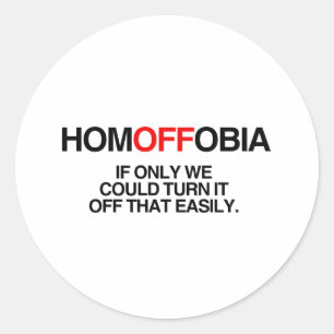 HOMOFFOBIA.png Classic Round Sticker