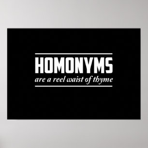 Homonyms Poster