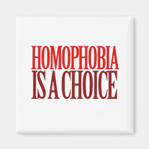 HOMOPHOBIA IS A CHOICE MAGNET