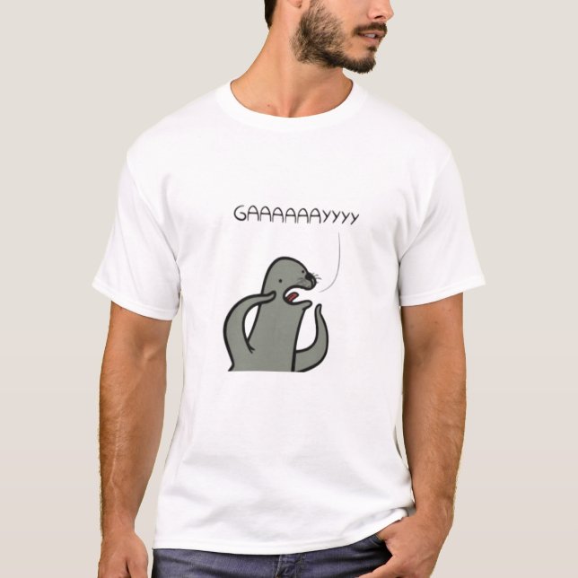 Homophobic Seal T-Shirt (Front)