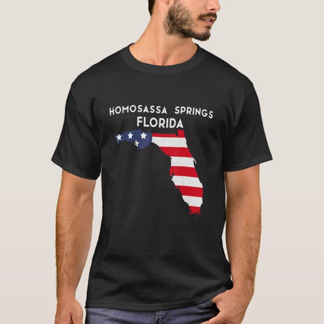 Homosassa Springs Florida USA State America Travel T-Shirt (Front)
