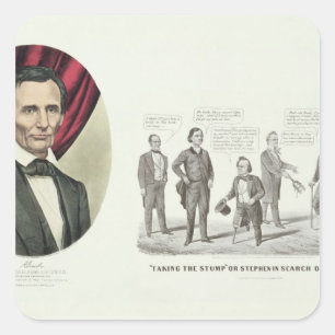 Hon. Abraham Lincoln Square Sticker