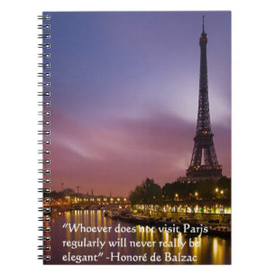 Hon de Balzac On Paris France Notebook