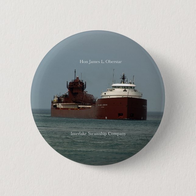 Hon James L. Oberstar button (Front)