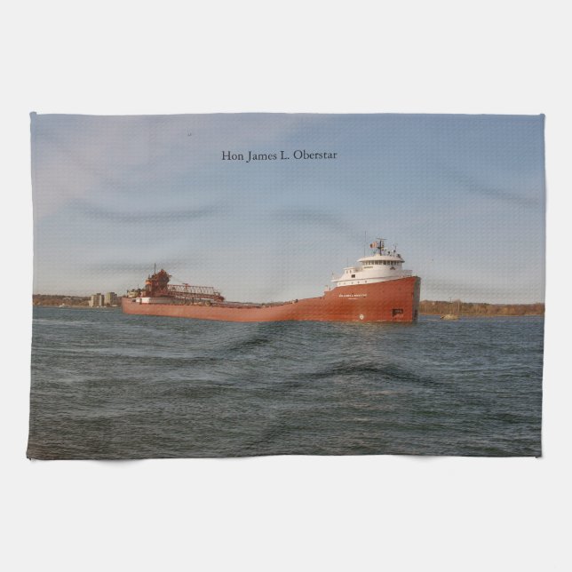 Hon James L. Oberstar kitchen towel (Horizontal)