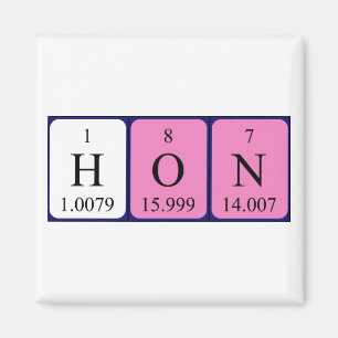 Hon periodic table name magnet