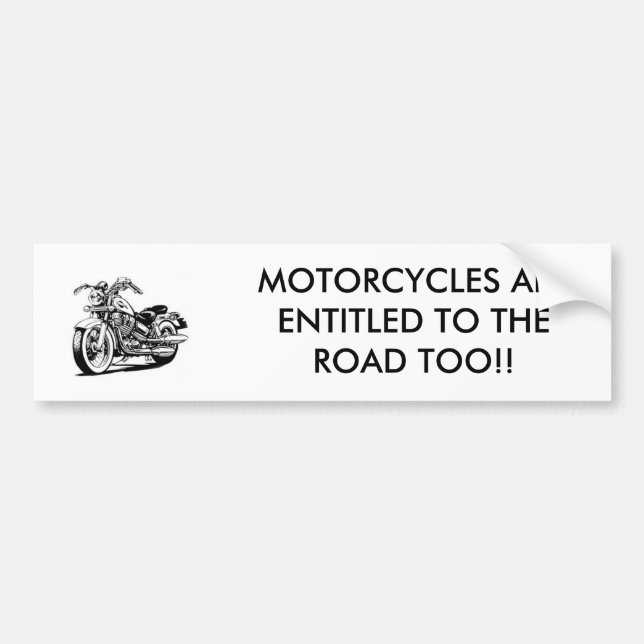 honda_cartoon, MOTORCYCLES ARE ENTITLED TO THE ... Bumper Sticker (Front)