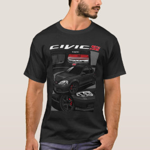 Honda Civic Si 2000 Black T-Shirt