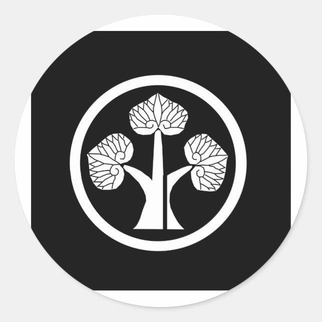 Honda mon, Japan Classic Round Sticker (Front)