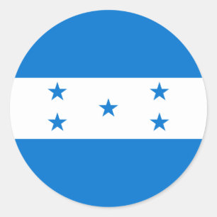 Honduran Flag, Flag of Honduras Classic Round Sticker