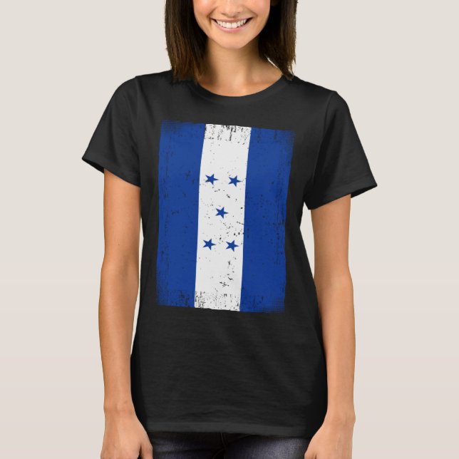 Honduran Flag Honduras T-Shirt (Front)