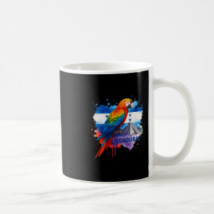 Honduran Flag Scarlet Macaw Copan Honduras Vacatio Coffee Mug