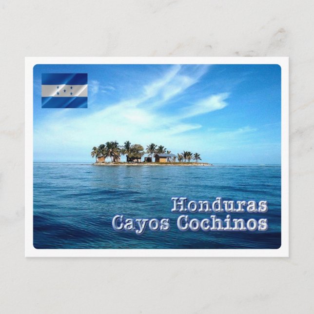 Honduras - Cayos Cochinos - Postcard (Front)