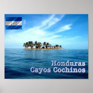 Honduras - Cayos Cochinos - Poster