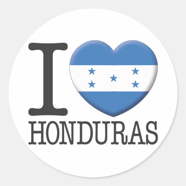 Honduras Classic Round Sticker (Front)