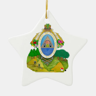 Honduras Coat of Arms Ceramic Ornament