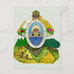 Honduras Coat of Arms detail Postcard