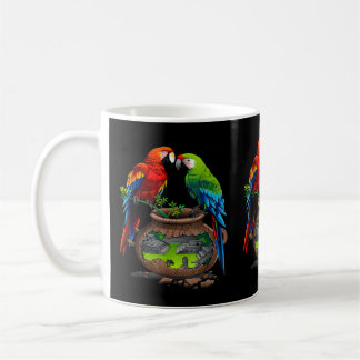 Honduras, Copan maya, loros  Coffee Mug