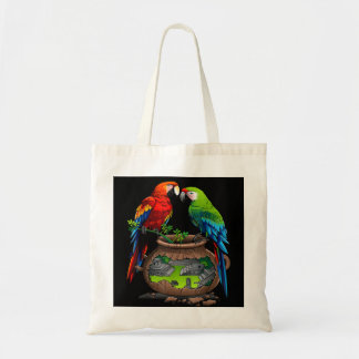 Honduras, Copan maya, loros  Tote Bag