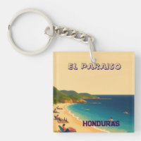  Honduras EL PARAISO Retro poster